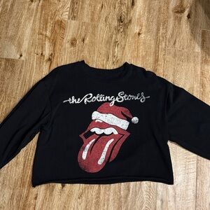 Christmas Rolling Stones Graphic Sweatshirt